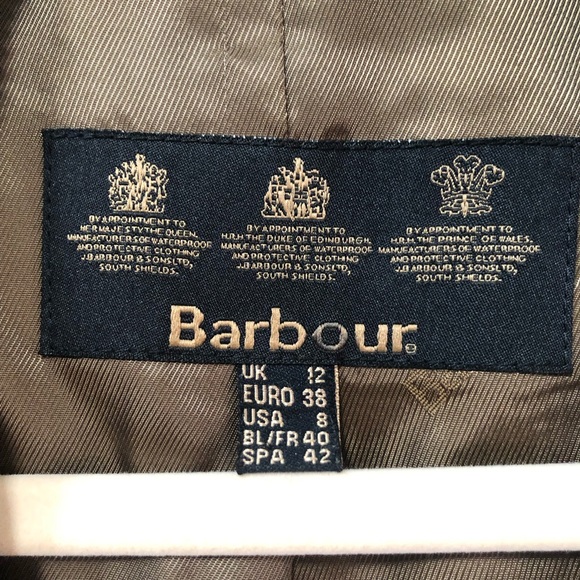 Barbour brown wide wale corduroy City Blazer size 8 EUC - Picture 5 of 12